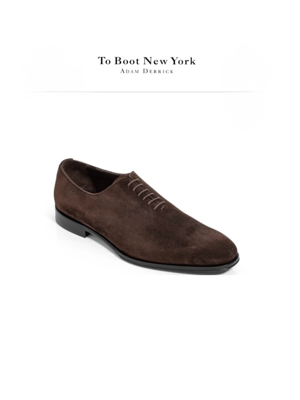To Boot New York
ADAM DERRICK
Chamberlain Brown Suede men size 8.5 
$495 NEW